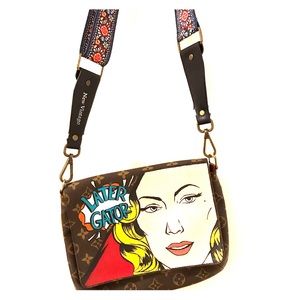 Authentic Vintage Louis Vuitton Hand Painted Art